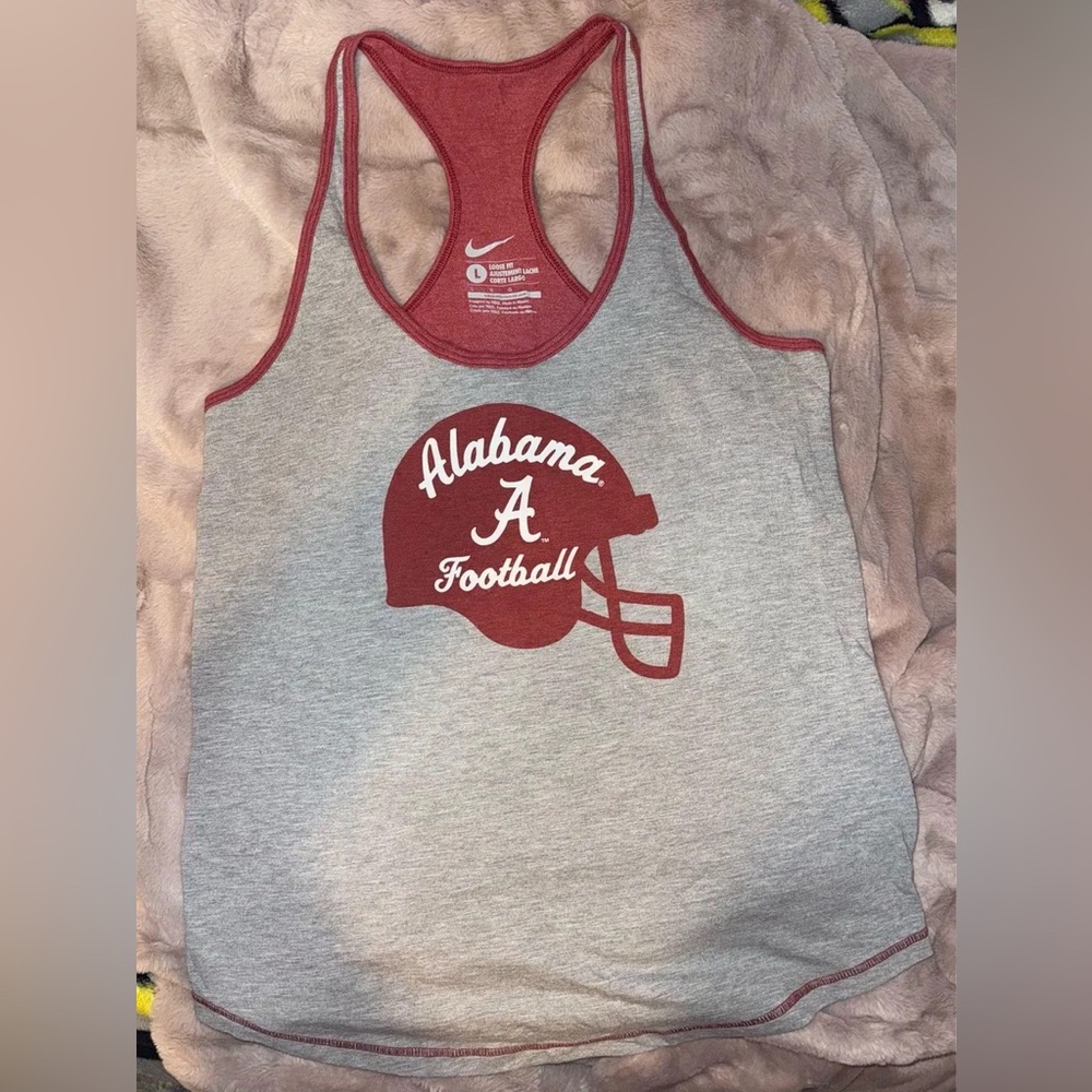 Nike Red and Gray Racerback Athletic Tank